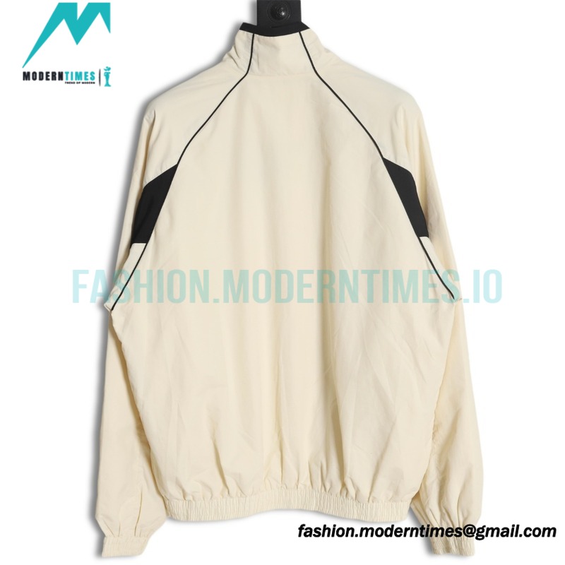 Balenciaga - 23FW Double Patchwork Embroidered Letter Sport Coat