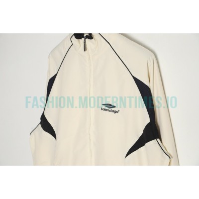 Balenciaga - 23FW Double Patchwork Embroidered Letter Sport Coat