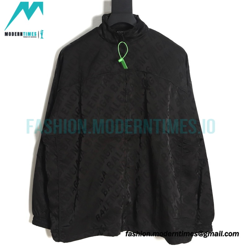 Balenciaga - 22FW Silk Bullet Screen Jacquard Jacket