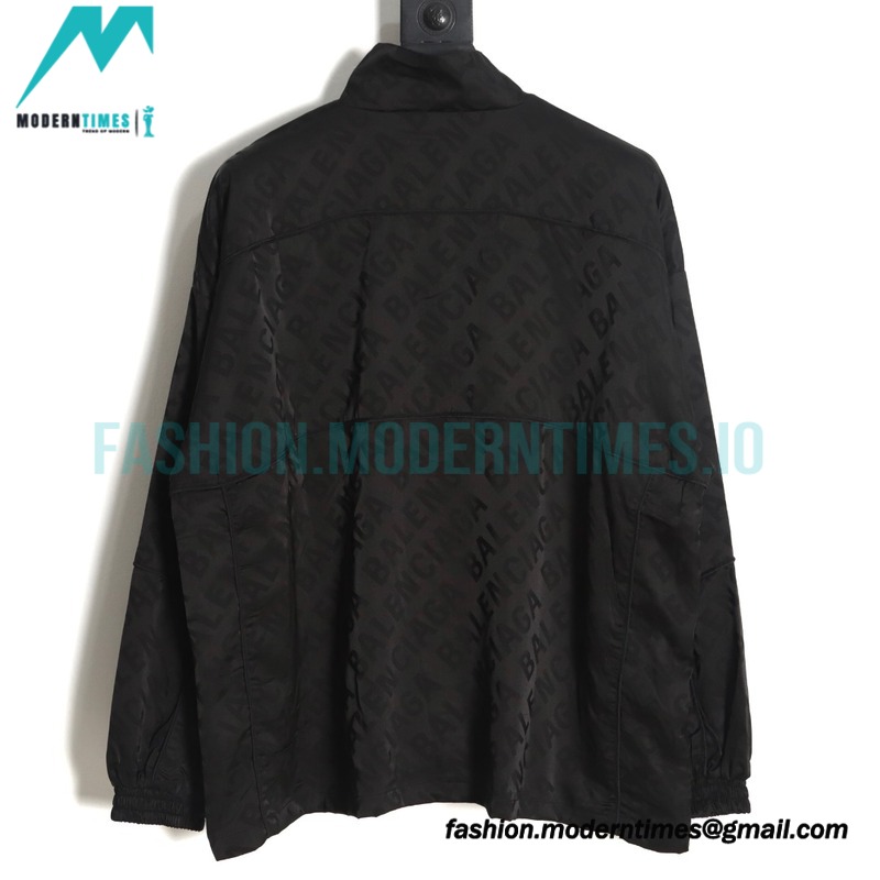 Balenciaga - 22FW Silk Bullet Screen Jacquard Jacket