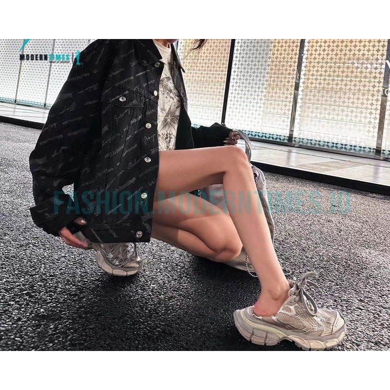 Balenciaga - 2023Fw Covered Print Denim Coats