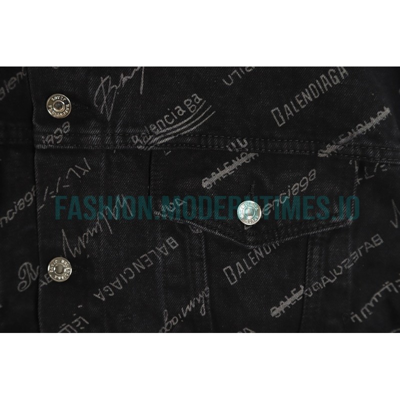 Balenciaga - 2023Fw Covered Print Denim Coats