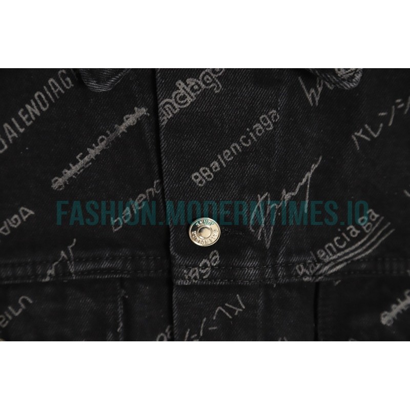Balenciaga - 2023Fw Covered Print Denim Coats