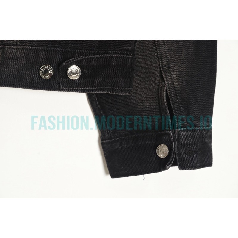 Balenciaga - 23Fw Backside Lightning Grinds And Destroys Denim Jacket
