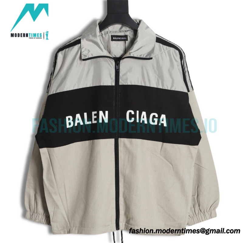 Balenciaga - Stitching Letter-printed Jacket 