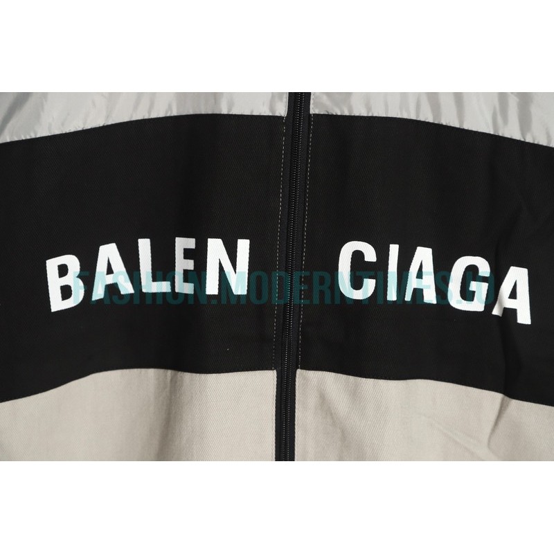 Balenciaga - Stitching Letter-printed Jacket 