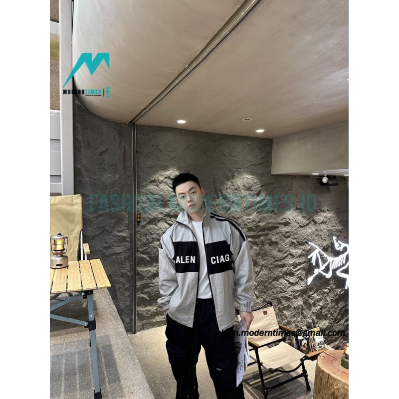 Balenciaga - Stitching Letter-printed Jacket 