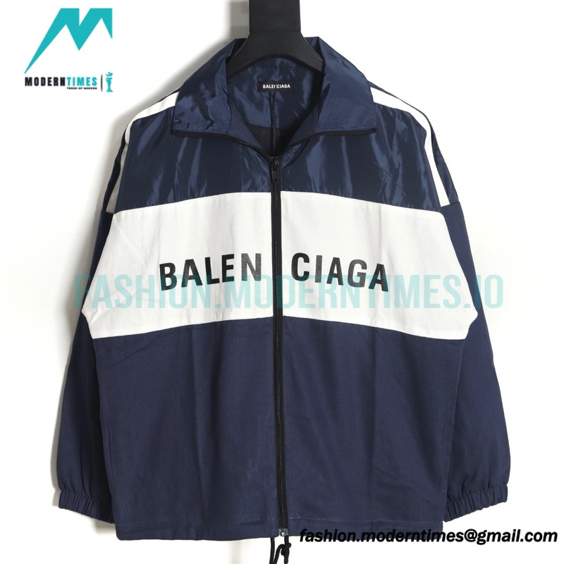 Balenciaga - Stitching Letter-printed Jacket 