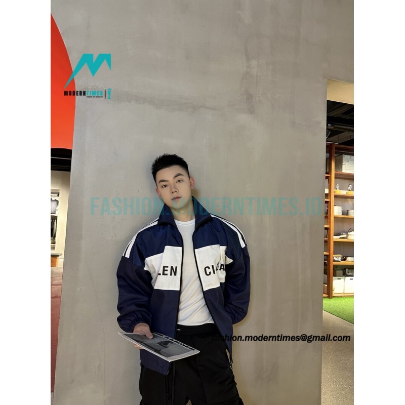 Balenciaga - Stitching Letter-printed Jacket 