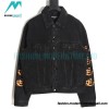 Balenciaga - 23SS New Mud Dyed Sanskrit Destruction Denim Jacket