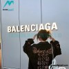 Balenciaga - 23SS New Mud Dyed Sanskrit Destruction Denim Jacket