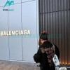 Balenciaga - 23SS New Mud Dyed Sanskrit Destruction Denim Jacket