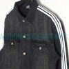 Balenciaga - Adidas Co-branded Three-stripe Denim Jacket