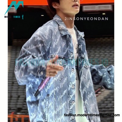 Balenciaga - 23SS Signature Denim Jacket Covered In Graffiti