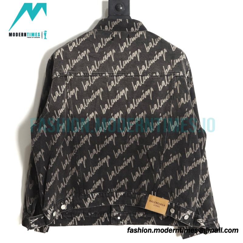 Balenciaga - 23SS Signature Denim Jacket Covered In Graffiti