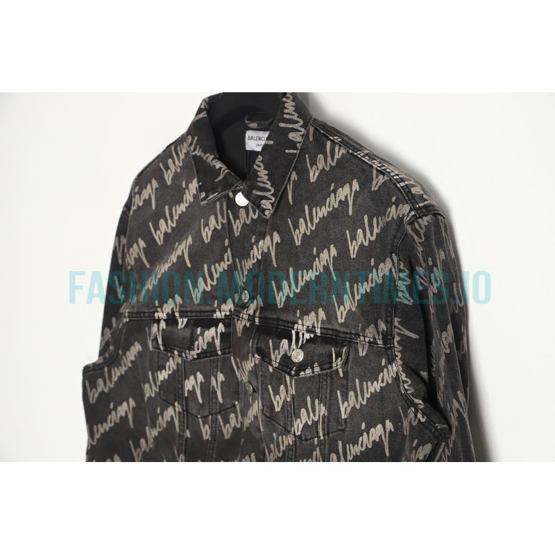 Balenciaga - 23SS Signature Denim Jacket Covered In Graffiti