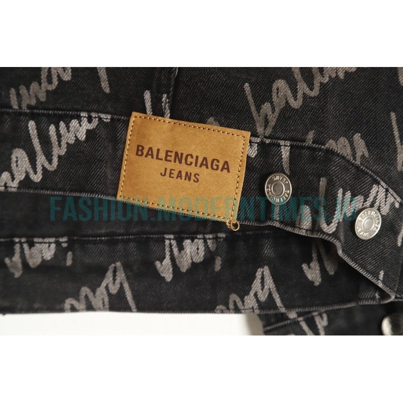 Balenciaga - 23SS Signature Denim Jacket Covered In Graffiti