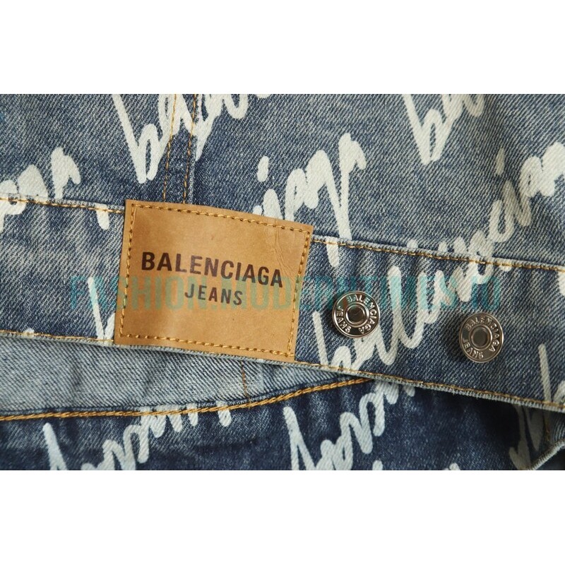 Balenciaga - 23SS Signature Denim Jacket Covered In Graffiti