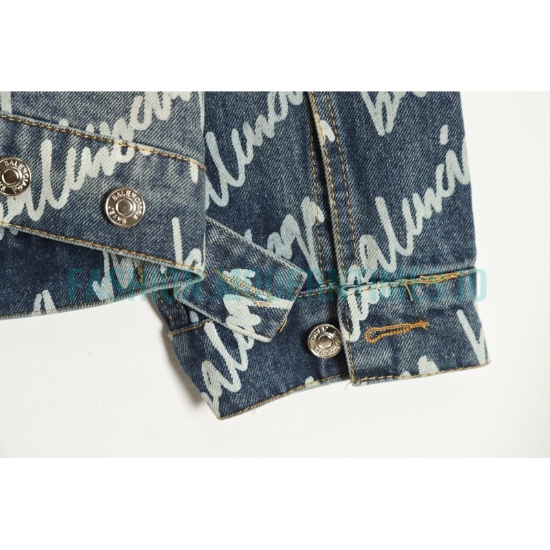 Balenciaga - 23SS Signature Denim Jacket Covered In Graffiti