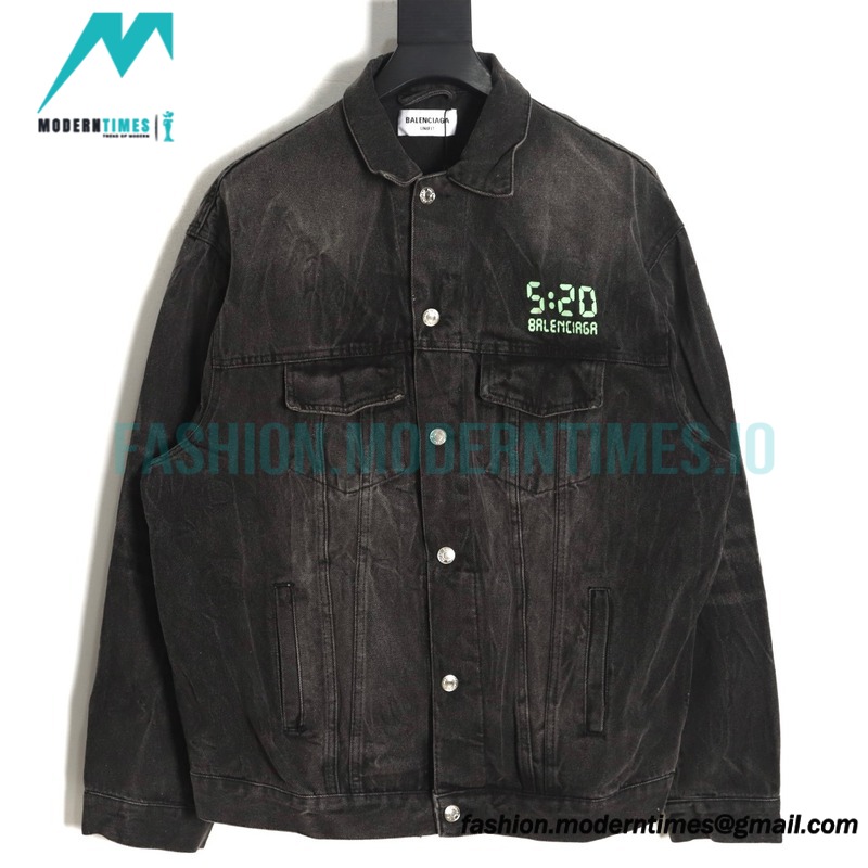 Balenciaga - 23SS 520 Capsule Glow-in-the-dark Denim Jacket