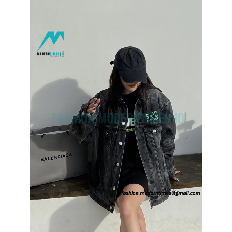Balenciaga - 23SS 520 Capsule Glow-in-the-dark Denim Jacket