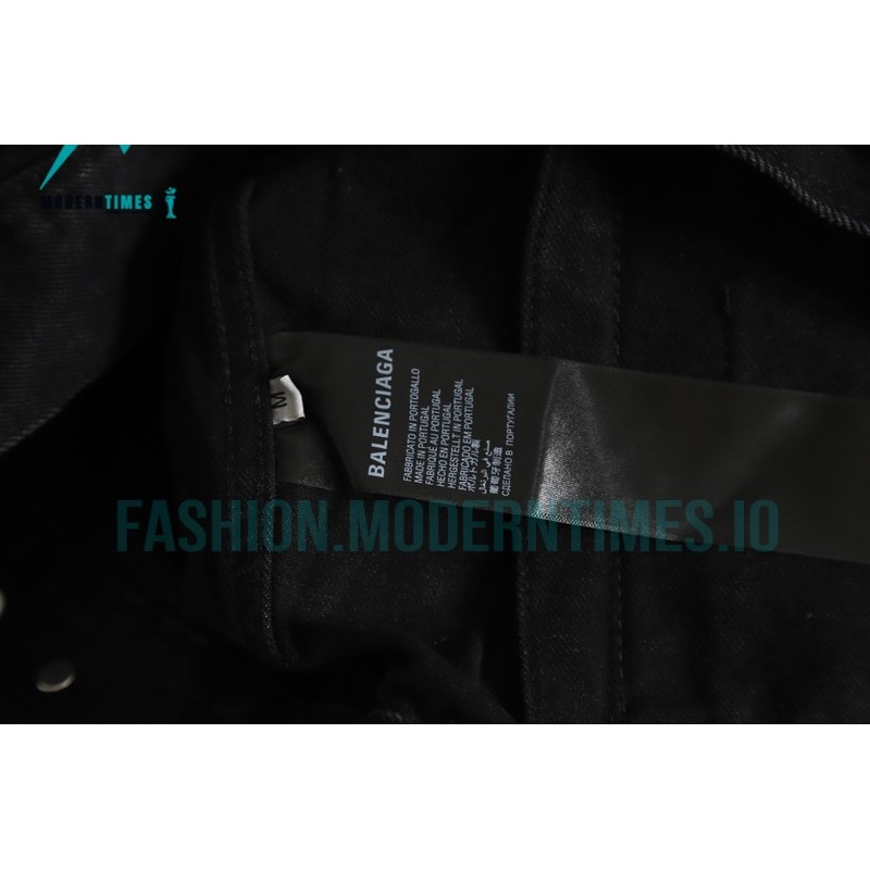 Balenciaga - 23ss Back Pressed Diamond Logo Denim Jacket