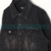 Balenciaga - 23ss Double B Hand-painted Graffiti Print Denim Coat