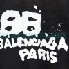 Balenciaga - 23ss Double B Hand-painted Graffiti Print Denim Coat