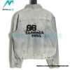 Balenciaga - 23ss Double B Hand-painted Graffiti Print Denim Coat