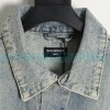Balenciaga - 23ss Double B Hand-painted Graffiti Print Denim Coat