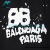 Balenciaga - Double B Graffiti Wash Denim Jacket
