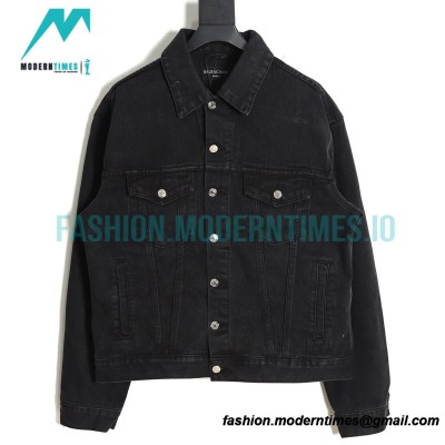 Balenciaga - 23SS Weave Tape Alphabet Logo Denim Jacket