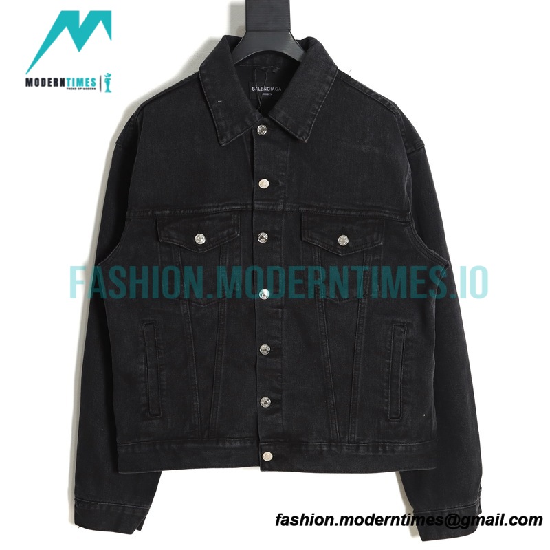 Balenciaga - 23SS Weave Tape Alphabet Logo Denim Jacket