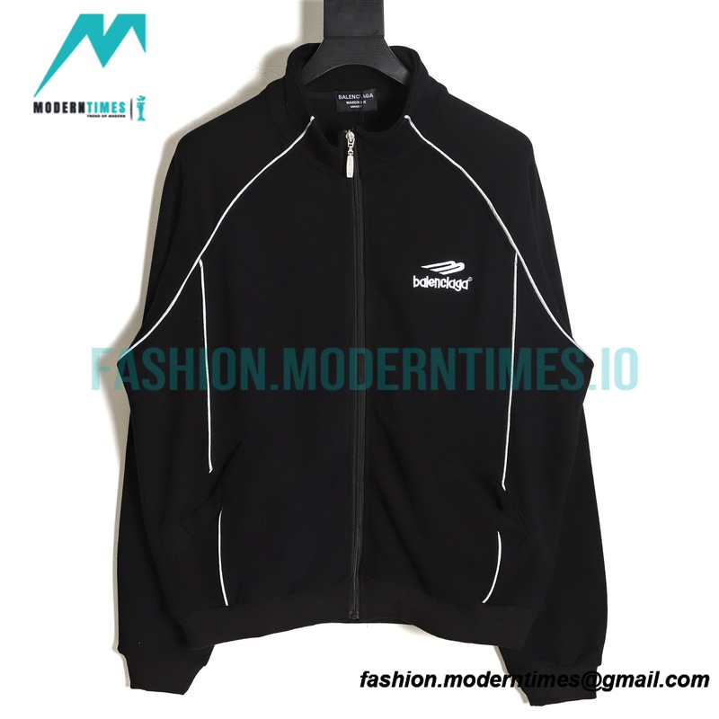Balenciaga - 22FW Sport B Style Base Letter Embroidered Sport Jacket
