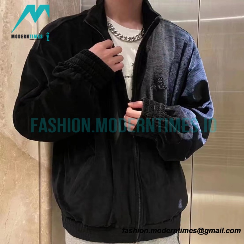 Balenciaga 22FW Velvet Zipper Jacket