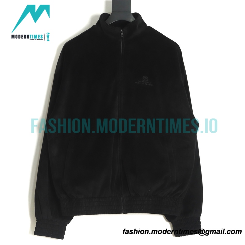Balenciaga 22FW Velvet Zipper Jacket