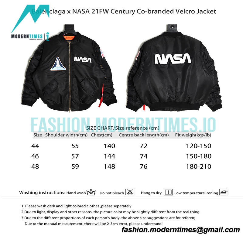 Balenciaga - NASA 21FW Century Co-branded Velcro Jacket
