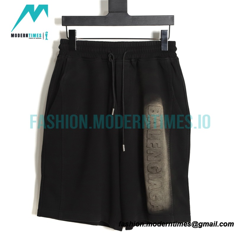 Balenciaga - Wash Embossed Shorts Pants