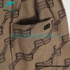 Balenciaga - Printed Jacquard Double B Words Shorts Pants