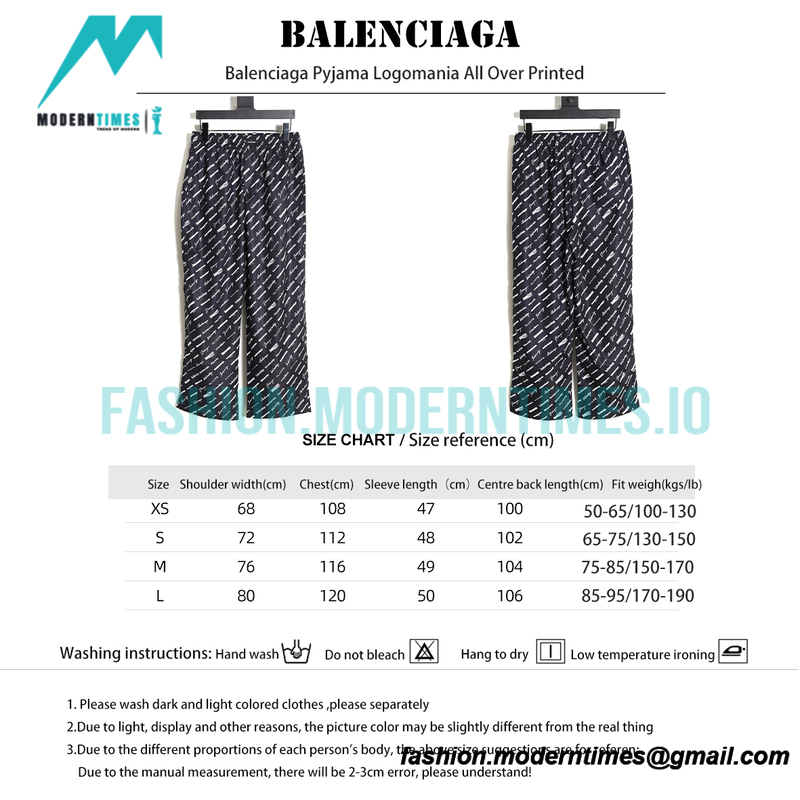 Balenciaga - Pyjama Logomania All Over Printed Long Pants