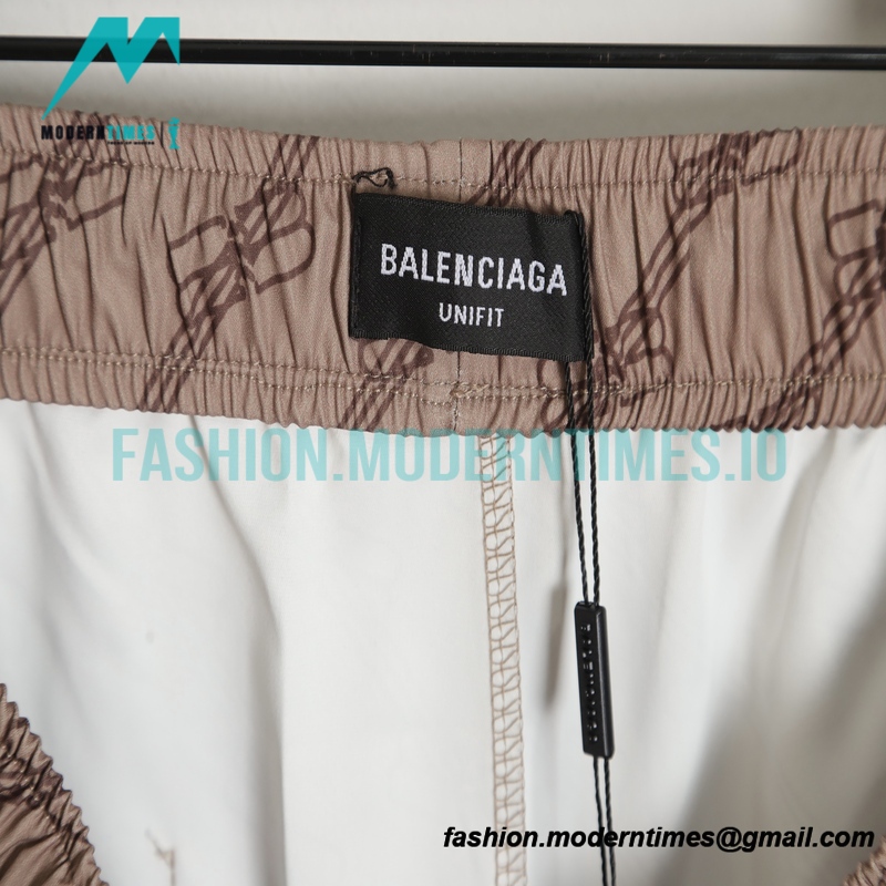 Balenciaga - 2022FW Double B Print Casual Baggy Shorts Pants