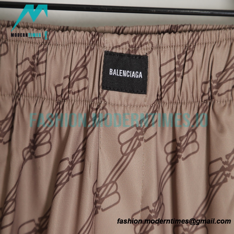 Balenciaga - 2022FW Double B Print Casual Baggy Shorts Pants