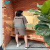 Balenciaga - 23SS Khaki Letter Embroidered Shorts Pants