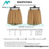 Balenciaga - 23SS Khaki Letter Embroidered Shorts Pants