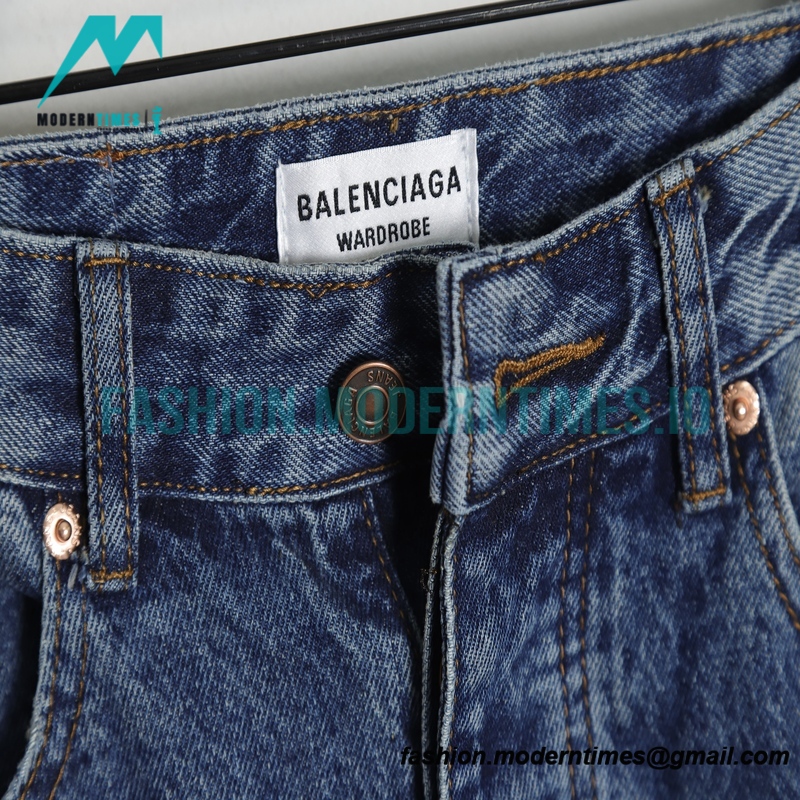 Balenciaga - Vintage Graffiti Ripped Denim Pants