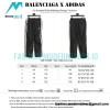 Balenciaga - Adidas Co-branded Side Webbing Vintage Pants