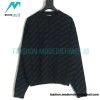 Balenciaga - 22FW Small Letter Bullet Jacquard Crewneck Sweater