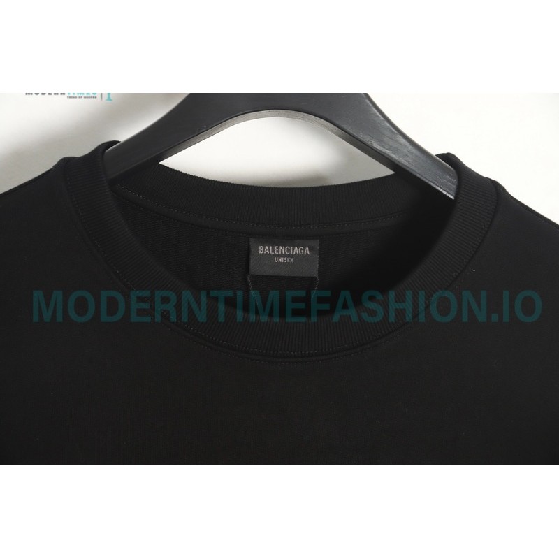 Balenciaga - Recycle Drill Letter Mottled Printed Crew-neck Sweatshirt