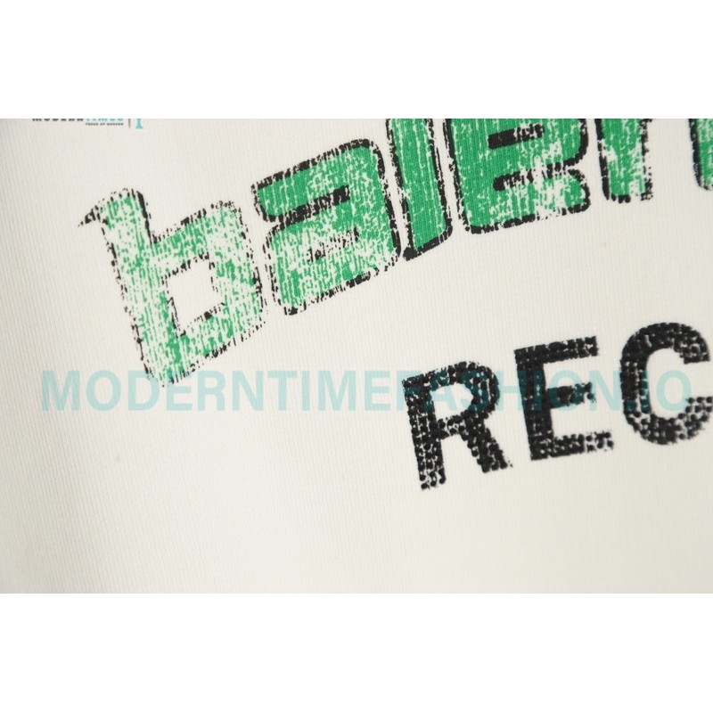 Balenciaga - Recycle Drill Letter Mottled Printed Crew-neck Sweatshirt
