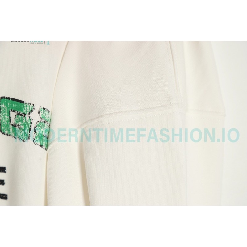 Balenciaga - Recycle Drill Letter Mottled Printed Crew-neck Sweatshirt
